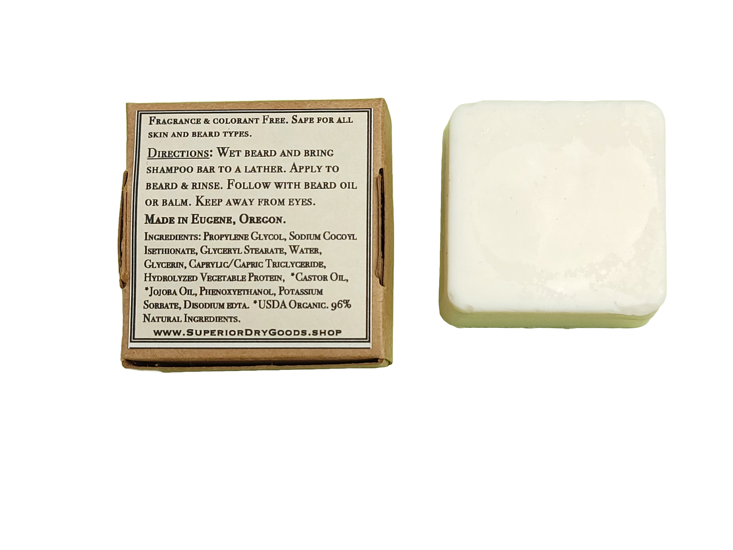  Solid Beard Shampoo | Natural | Unscented