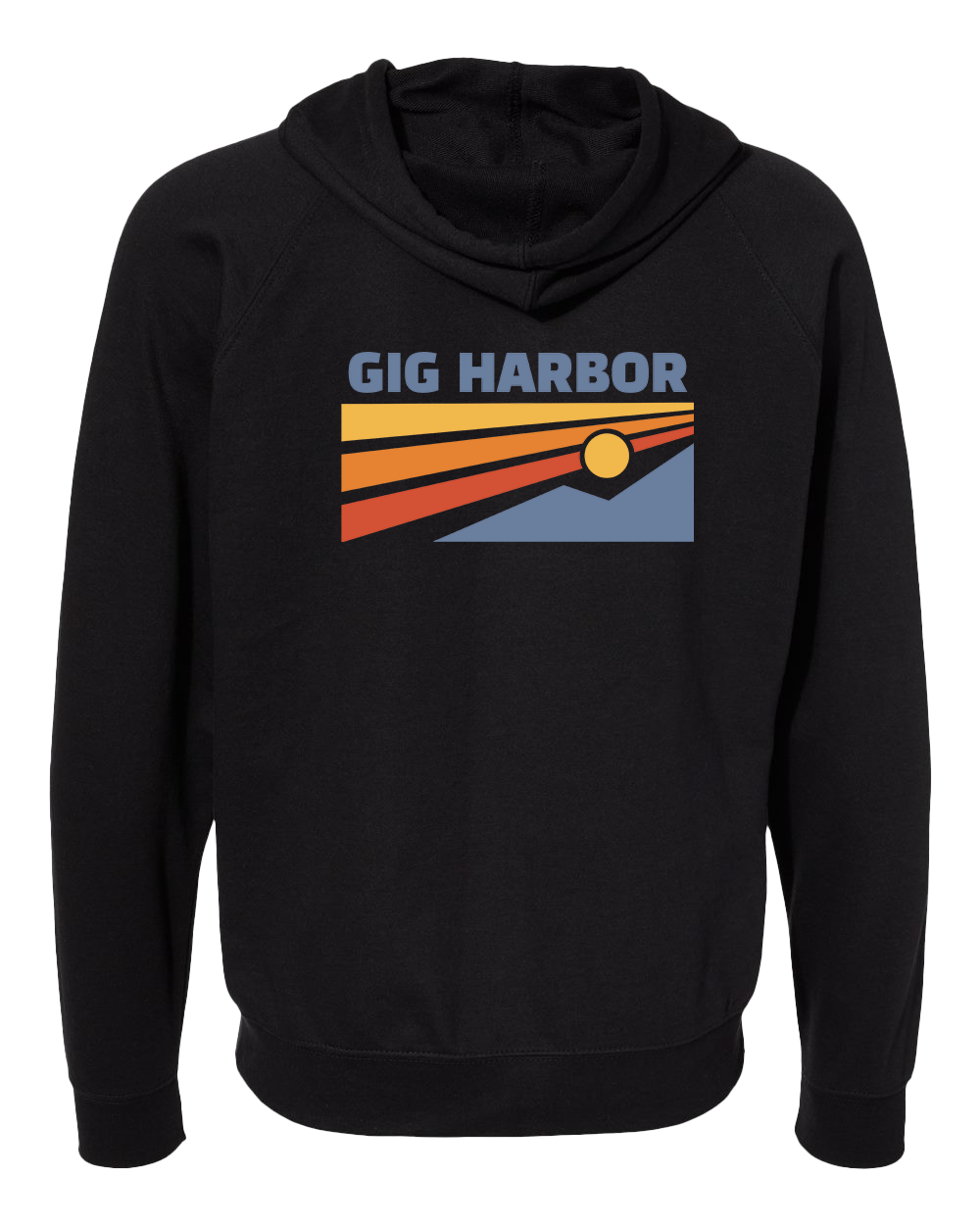 Sky Mountain Lightweight Terry Zip Up Hood