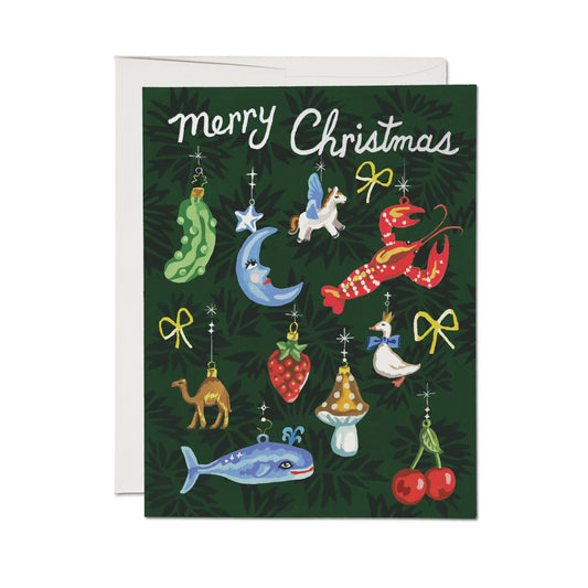 Curious Trimmings Christmas Greeting Card