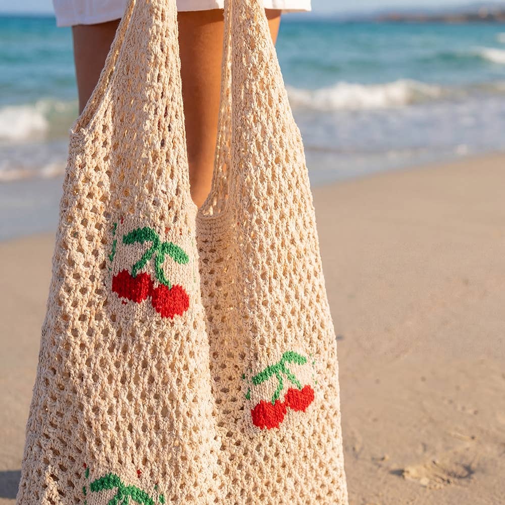 Crochet Cherry Bag