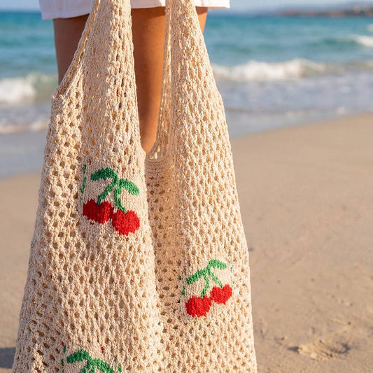 Crochet Cherry Bag