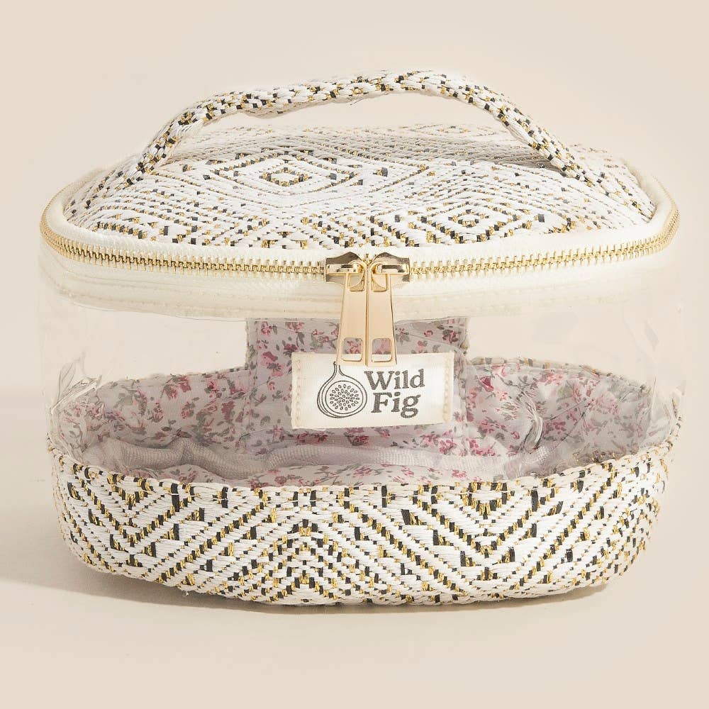 Transparent Clear Top Handle Makeup Case Cosmetic Bag