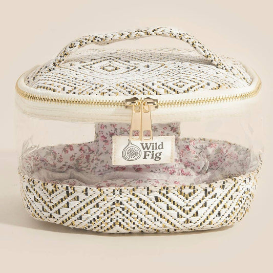 Transparent Clear Top Handle Makeup Case Cosmetic Bag
