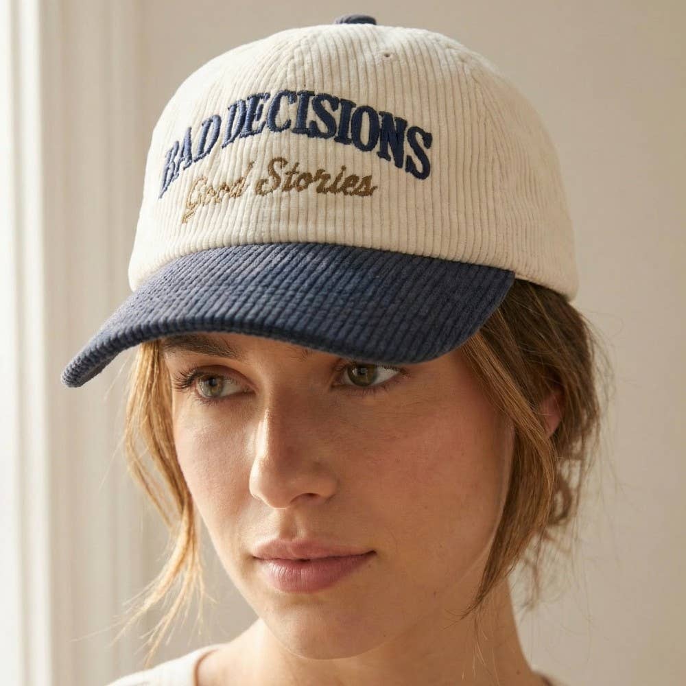 Bad Decisions Good Stories Cap hat