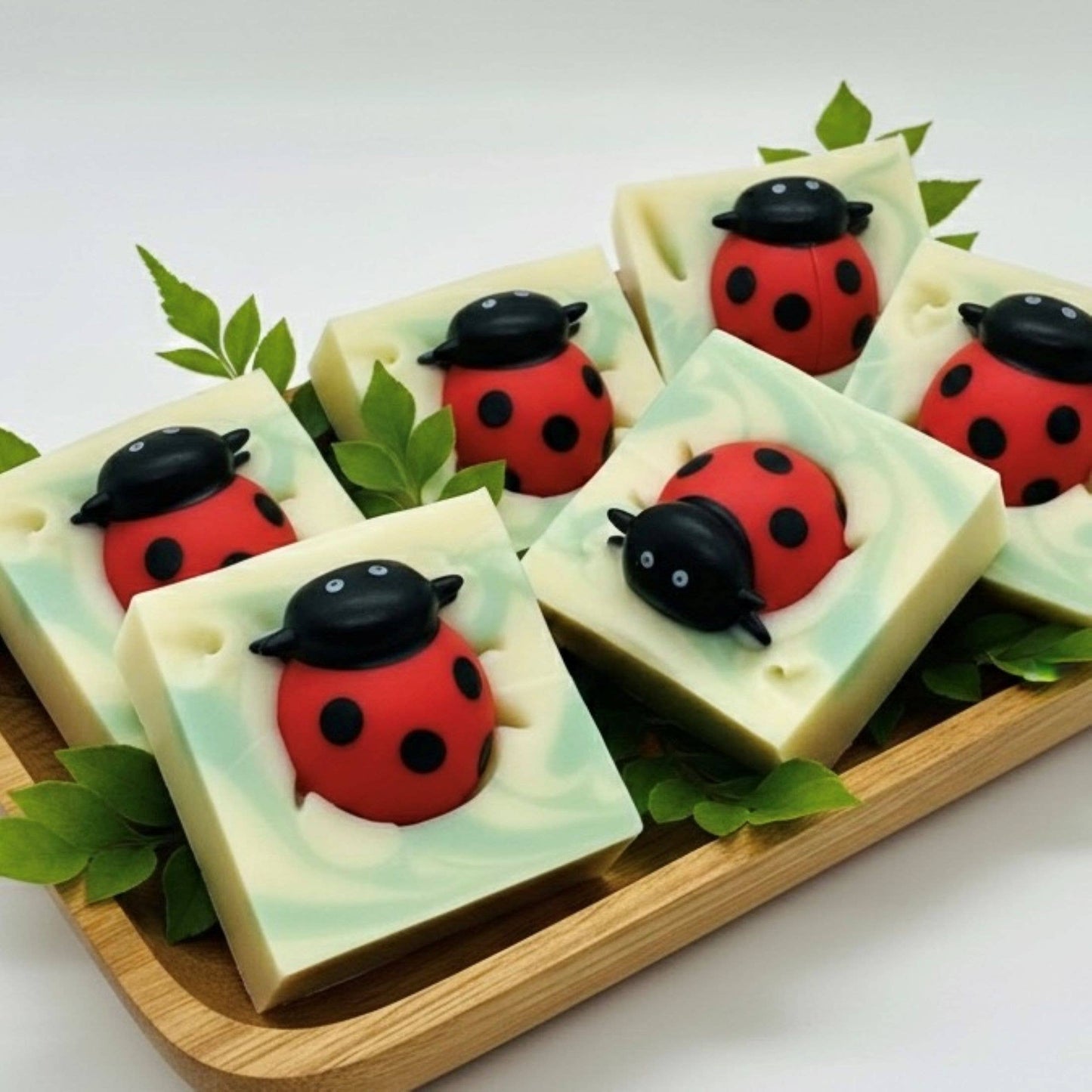 Ladybug Handmade Soap Bar for Kids VEGAN COLD PROCESS