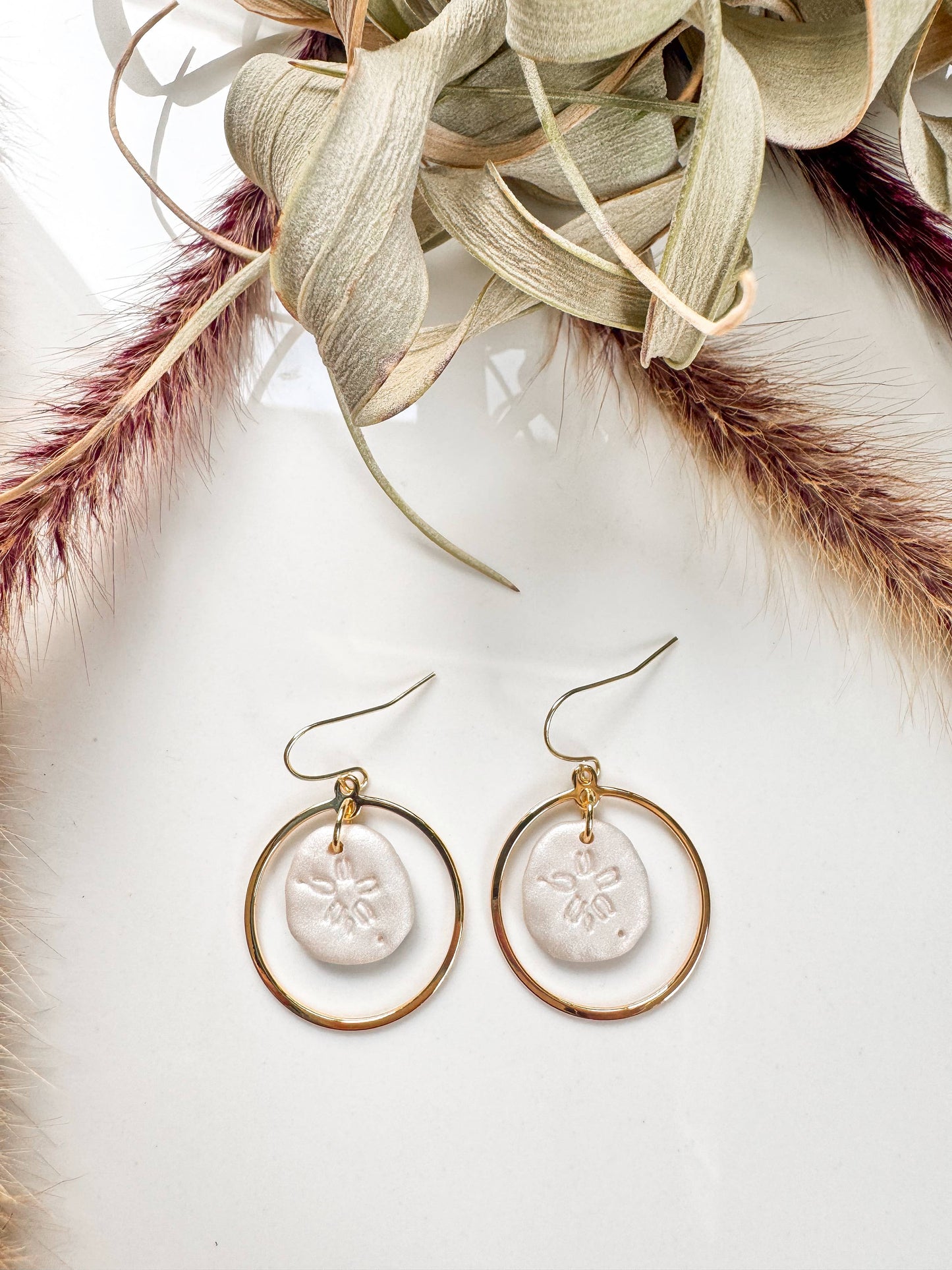Sand Dollar Drop Earrings