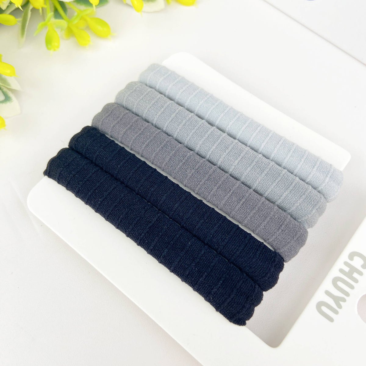 5pcs High elastic daily basic rubber band ponytail hair tie