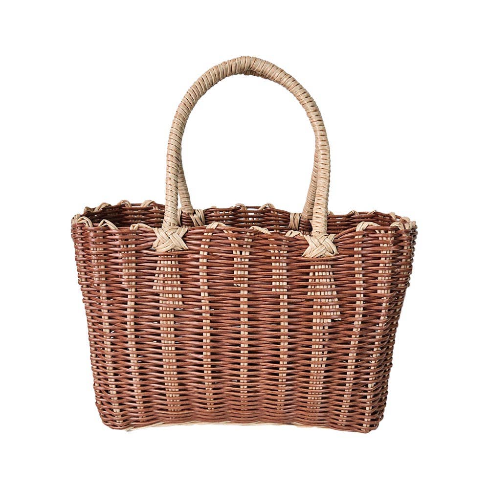 Basket Weave Tote Bag / Shoulder Bag