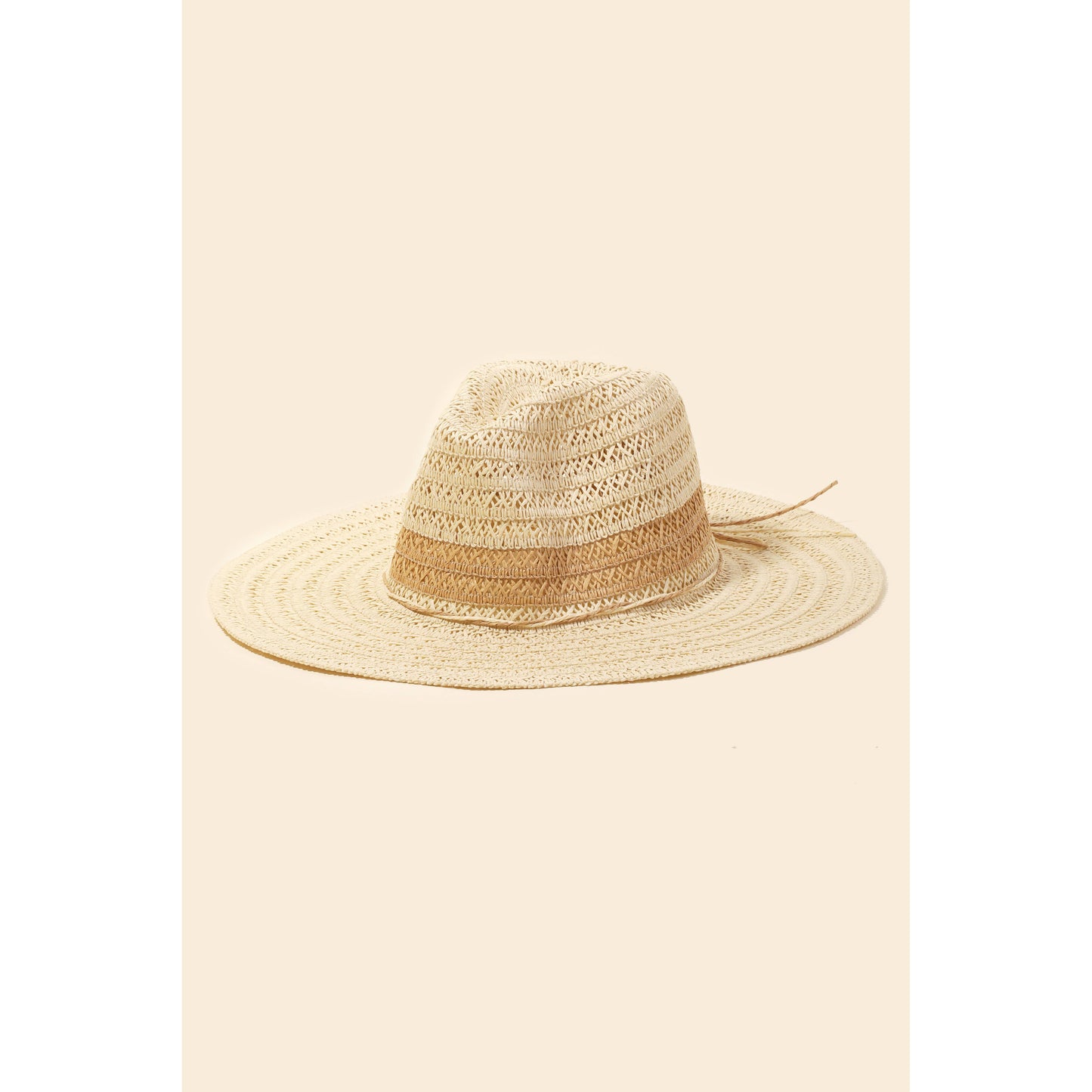 Straw Braided Ribbon Strap Sun Hat
