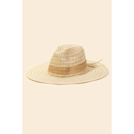 Straw Braided Ribbon Strap Sun Hat