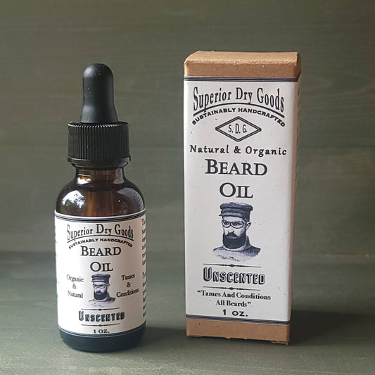 All Natural Unscented Beard Oil | Luxury | Essential Oils