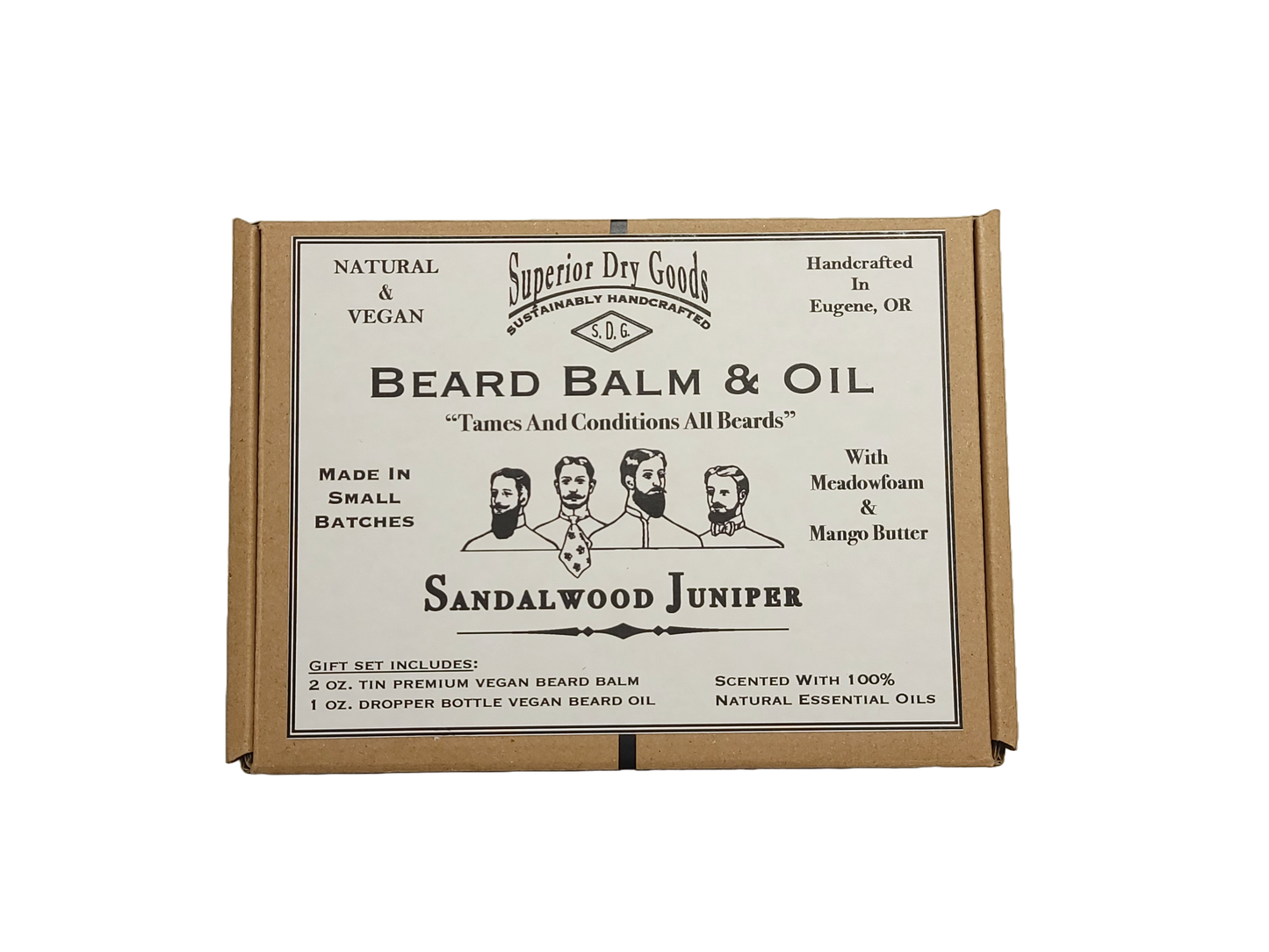 Sandalwood Beard Balm & Oil Set | Handcrafted | Natural