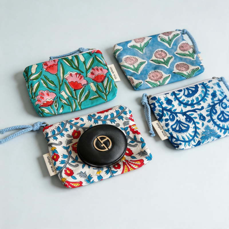 Boho Makeup Bag - Functional Cotton