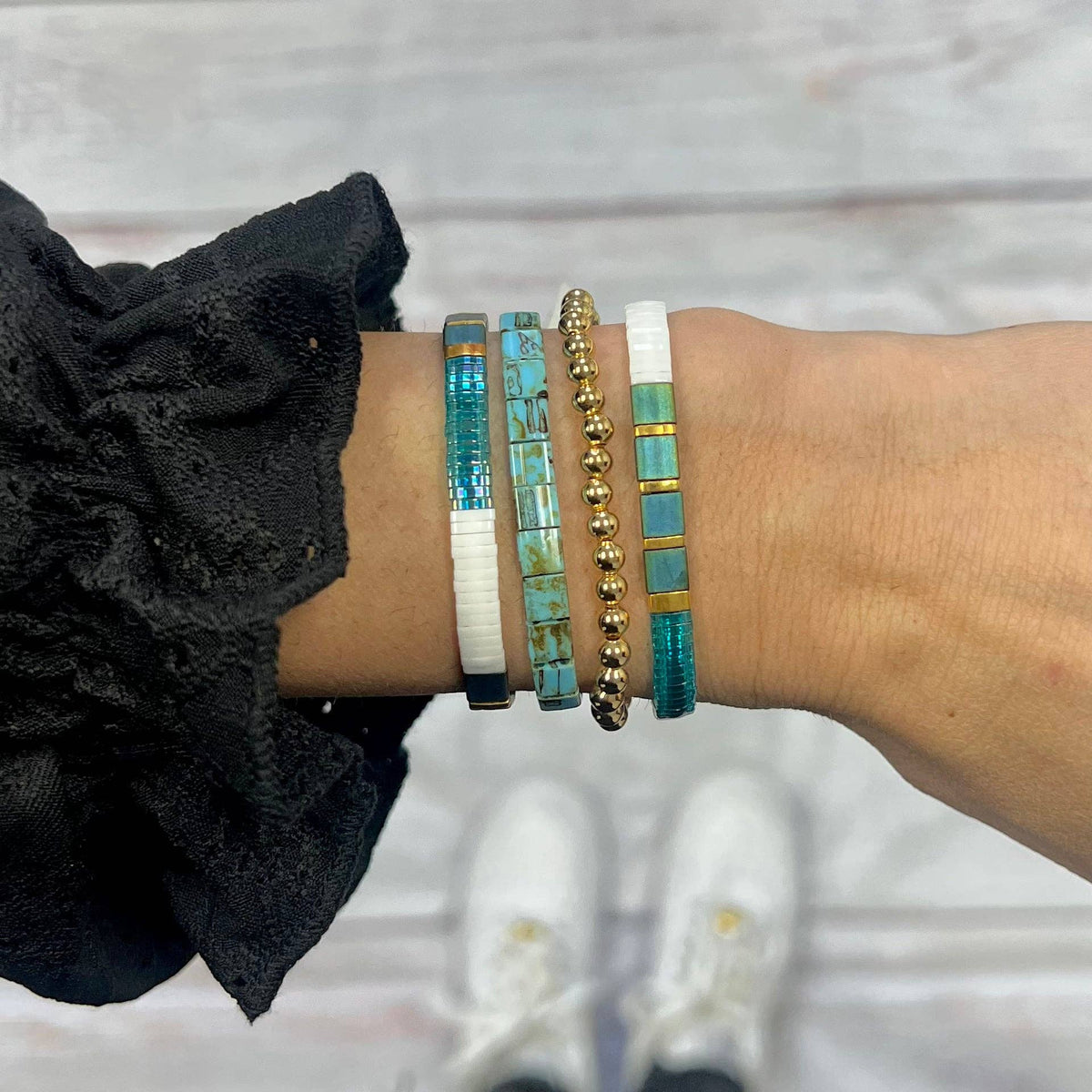 Evergreen - Tila Bead Bracelet