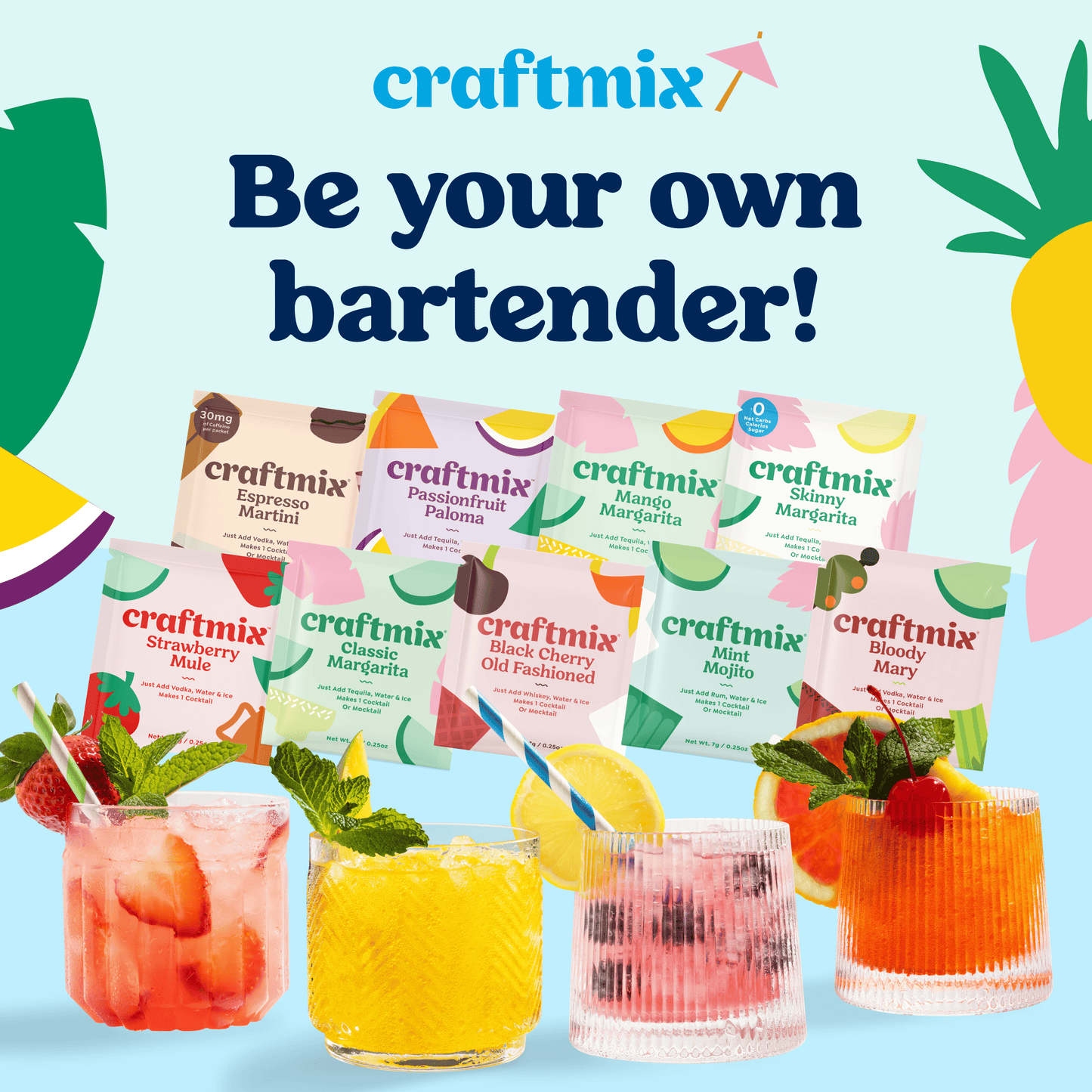 Mint Mojito Cocktail Mixer - Single Packets / Caddy Refills