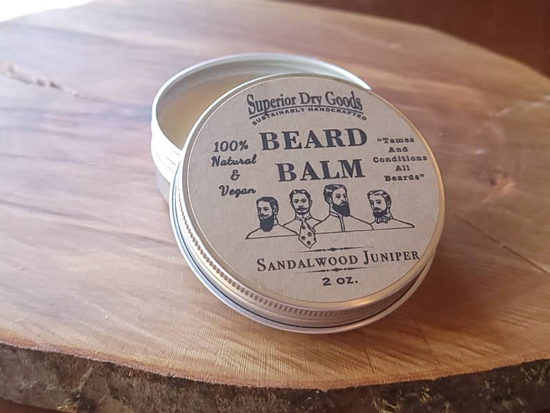 Vegan Sandalwood Juniper Beard Balm | All Natural