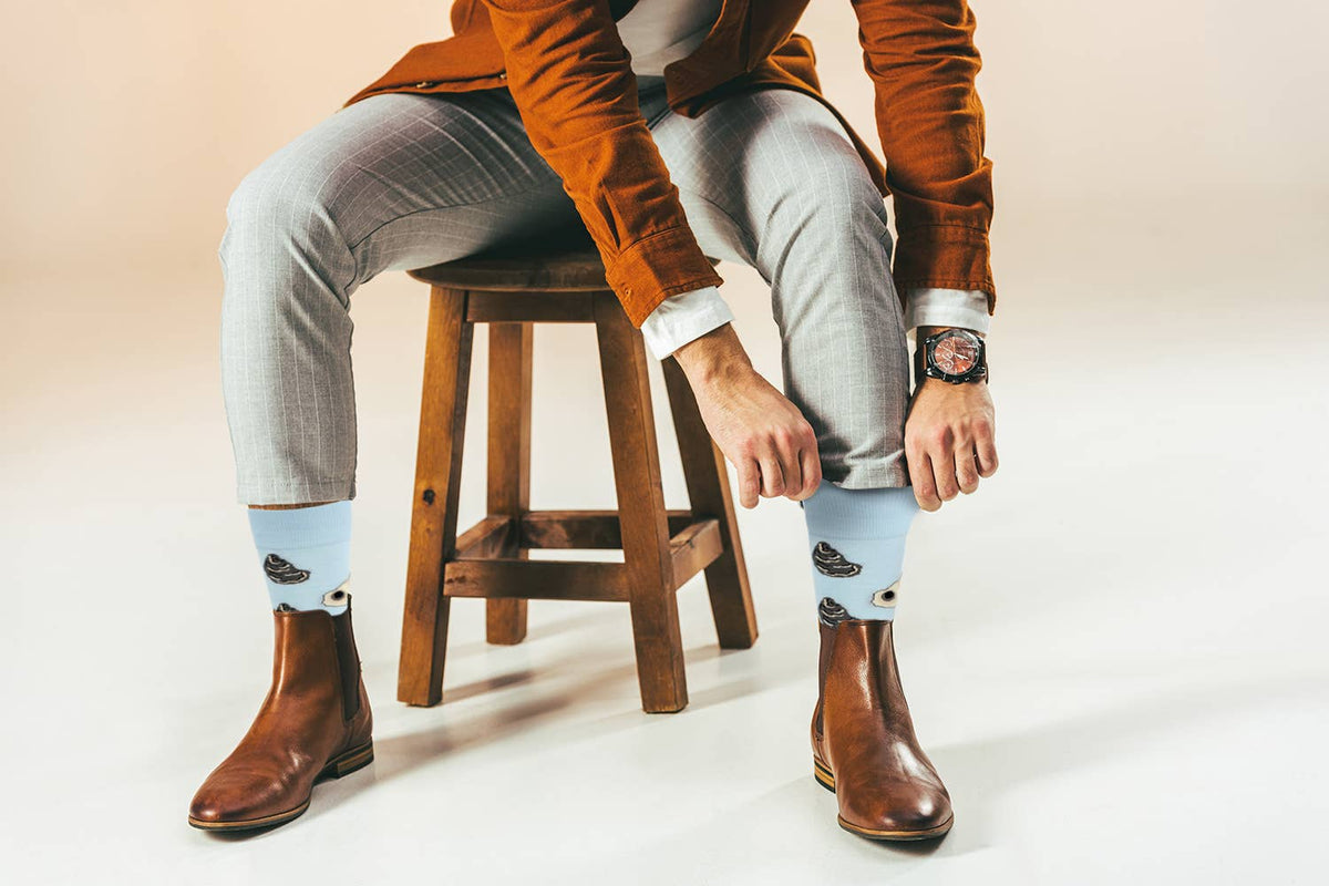Sick Socks - Oyster - Favorite Seafood Dress Casual Socks