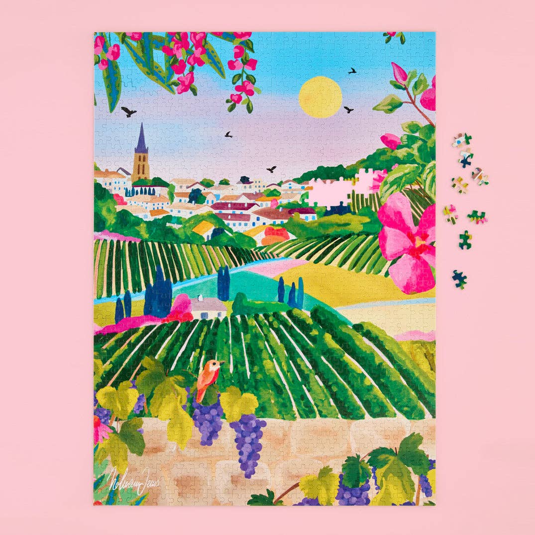 Village Vineyard 1000 Piece Puzzle, Mother's Day Gift