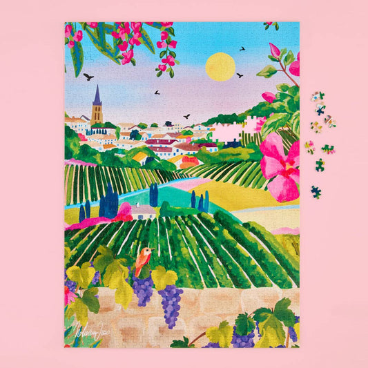 Village Vineyard 1000 Piece Puzzle, Mother's Day Gift