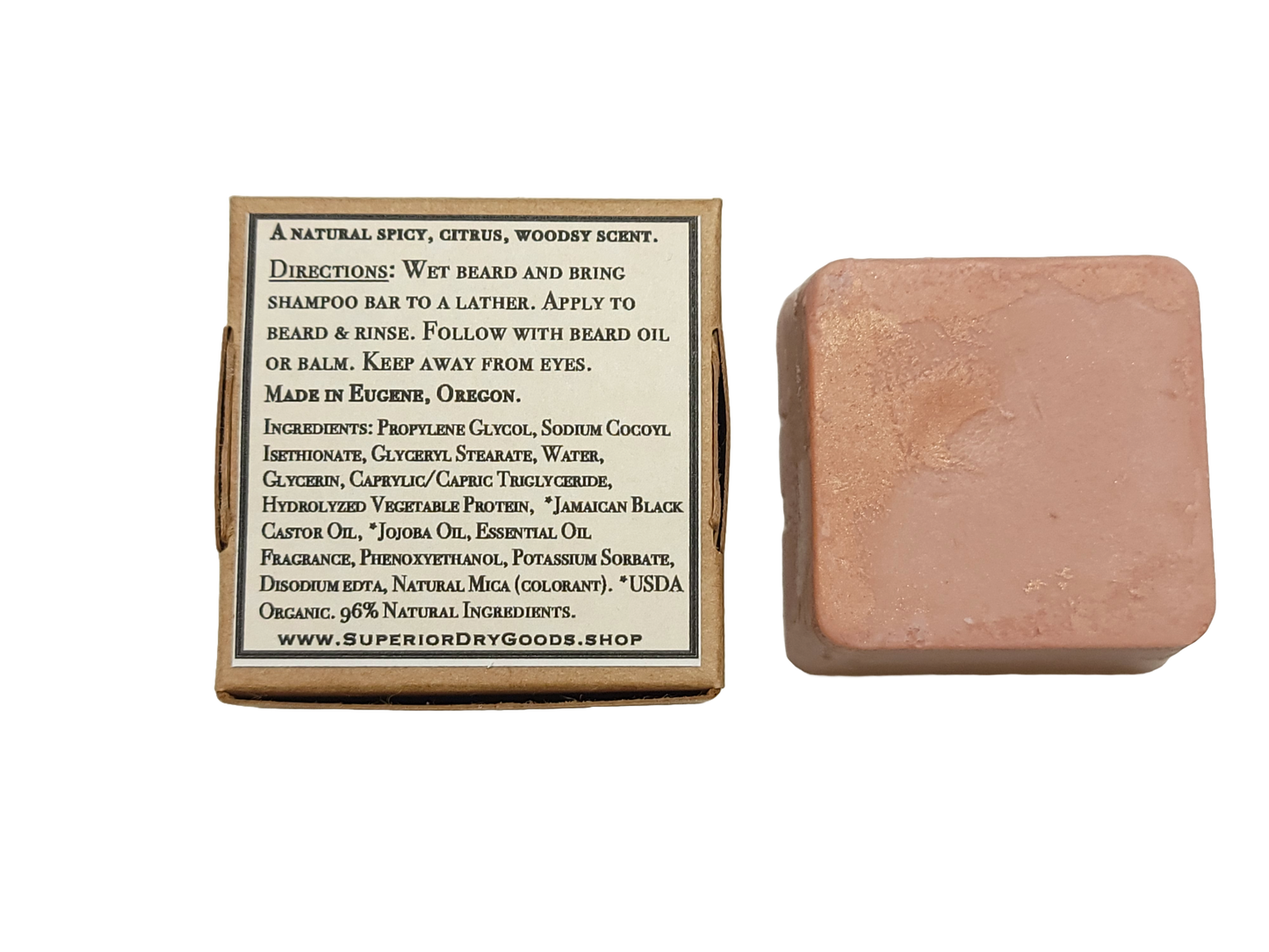  Solid Beard Shampoo | Natural | Bay Rum Scent