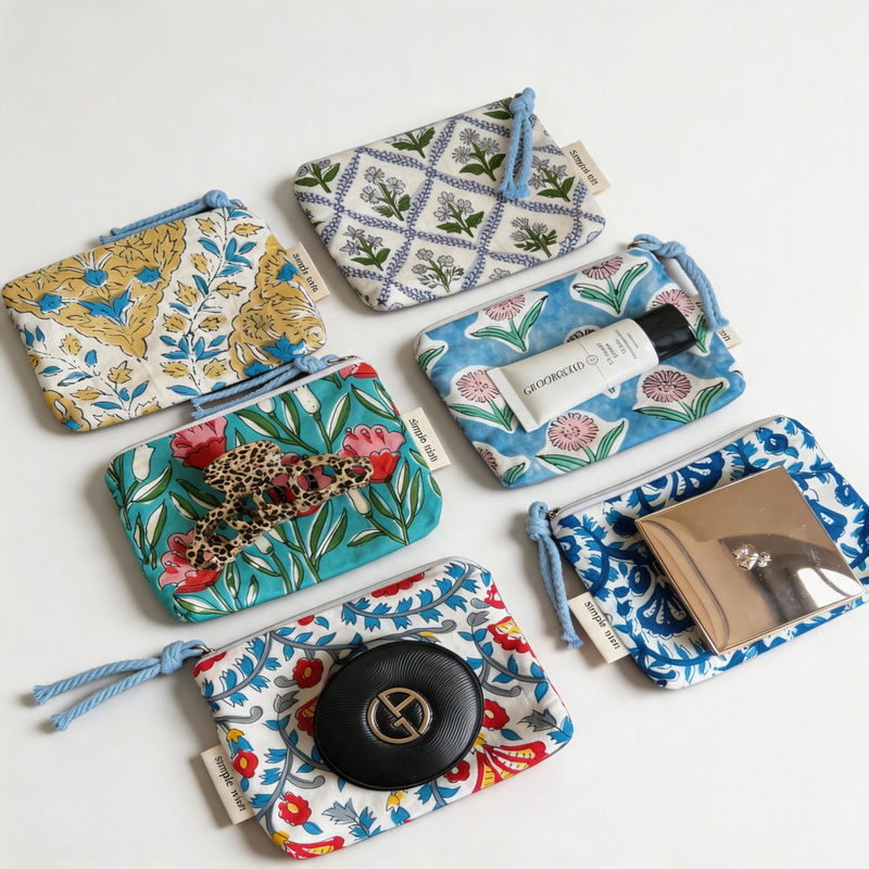 Boho Makeup Bag - Functional Cotton