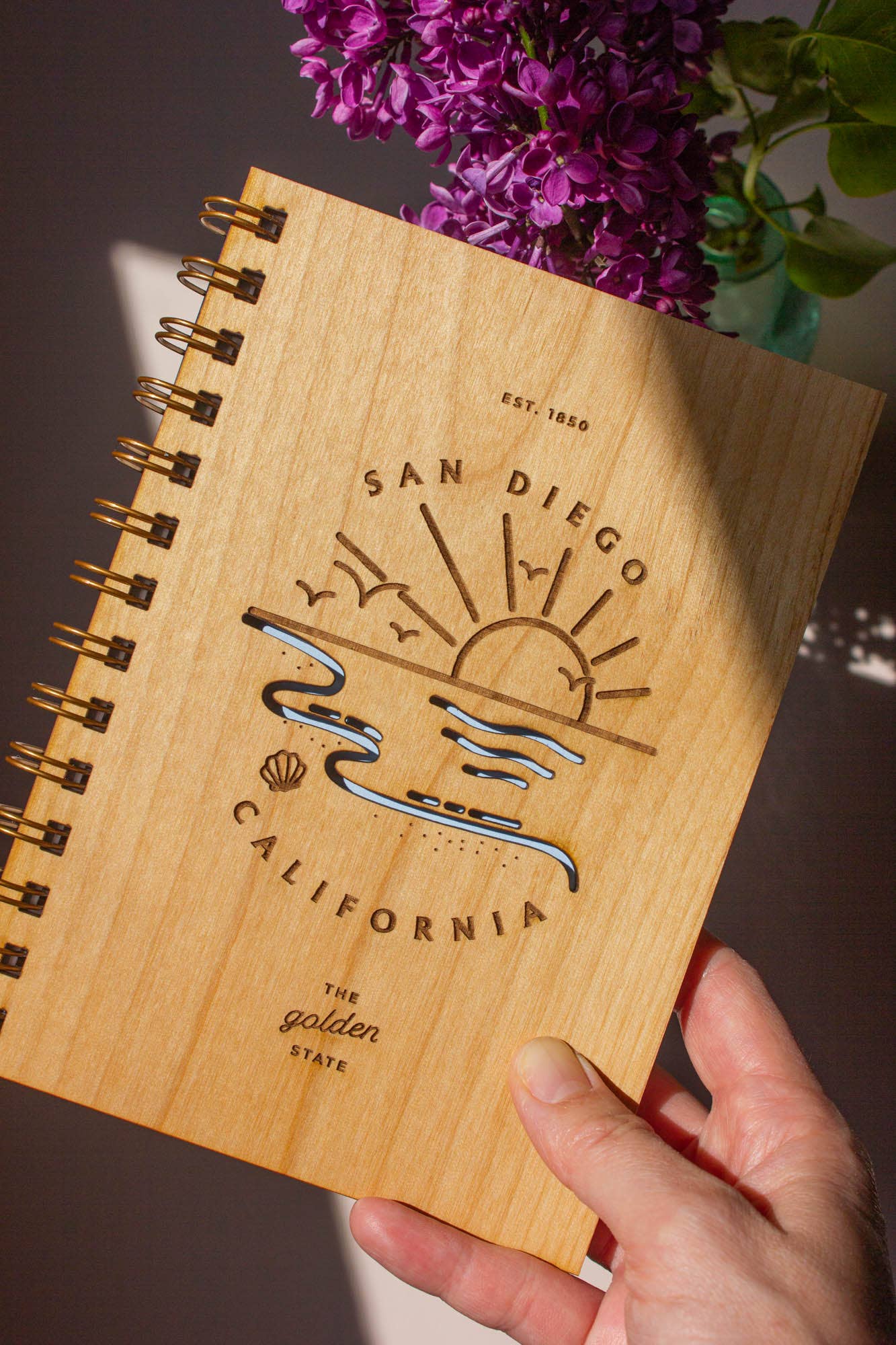 Pismo Beach Destination Wood Journal
