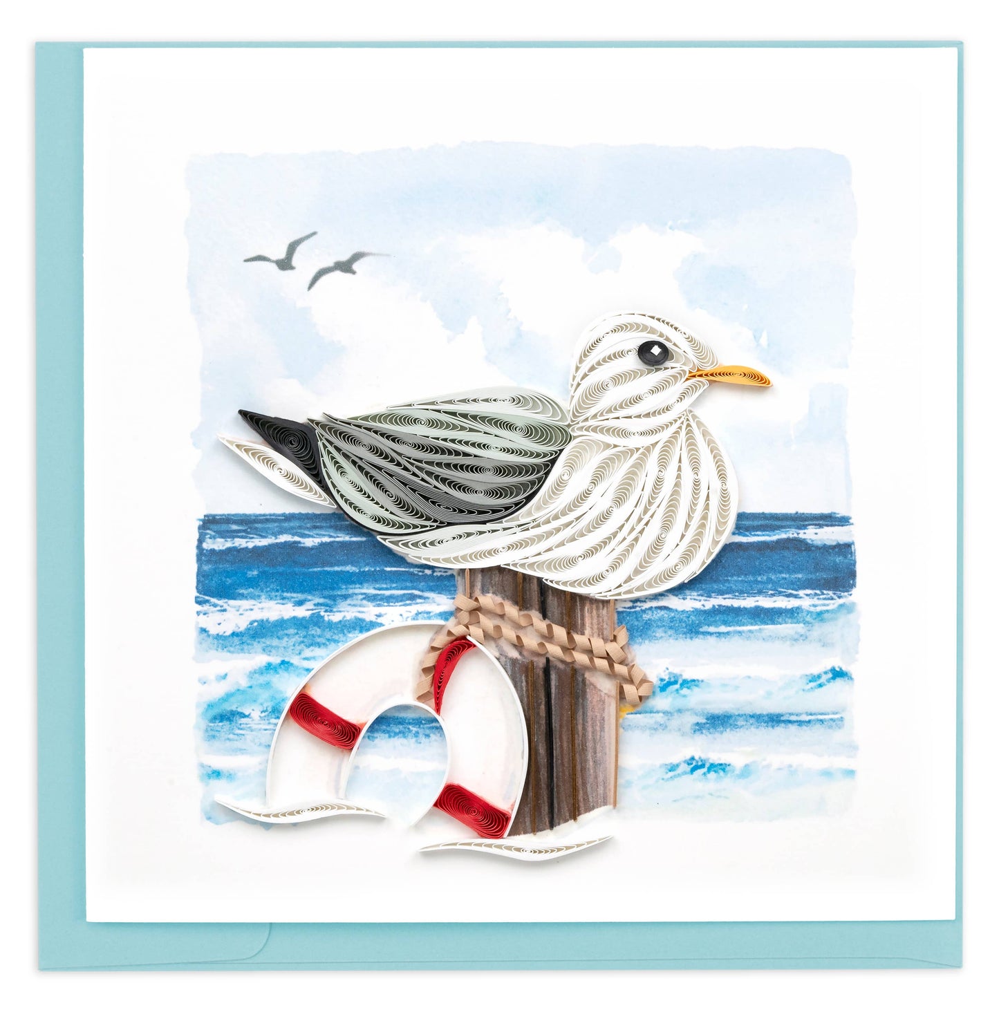 Seagull Everyday Quilled Greeting Card