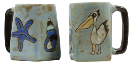 Mara Stoneware Beachcombers Square Mug