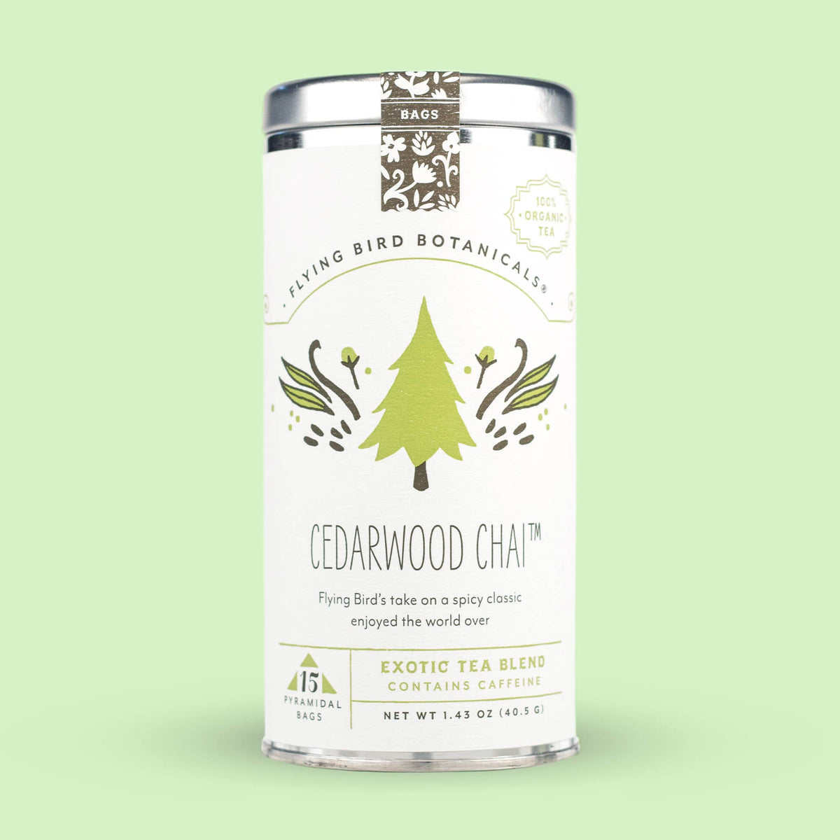 Cedarwood Chai (ORG) – 15 Tea Bag Tin