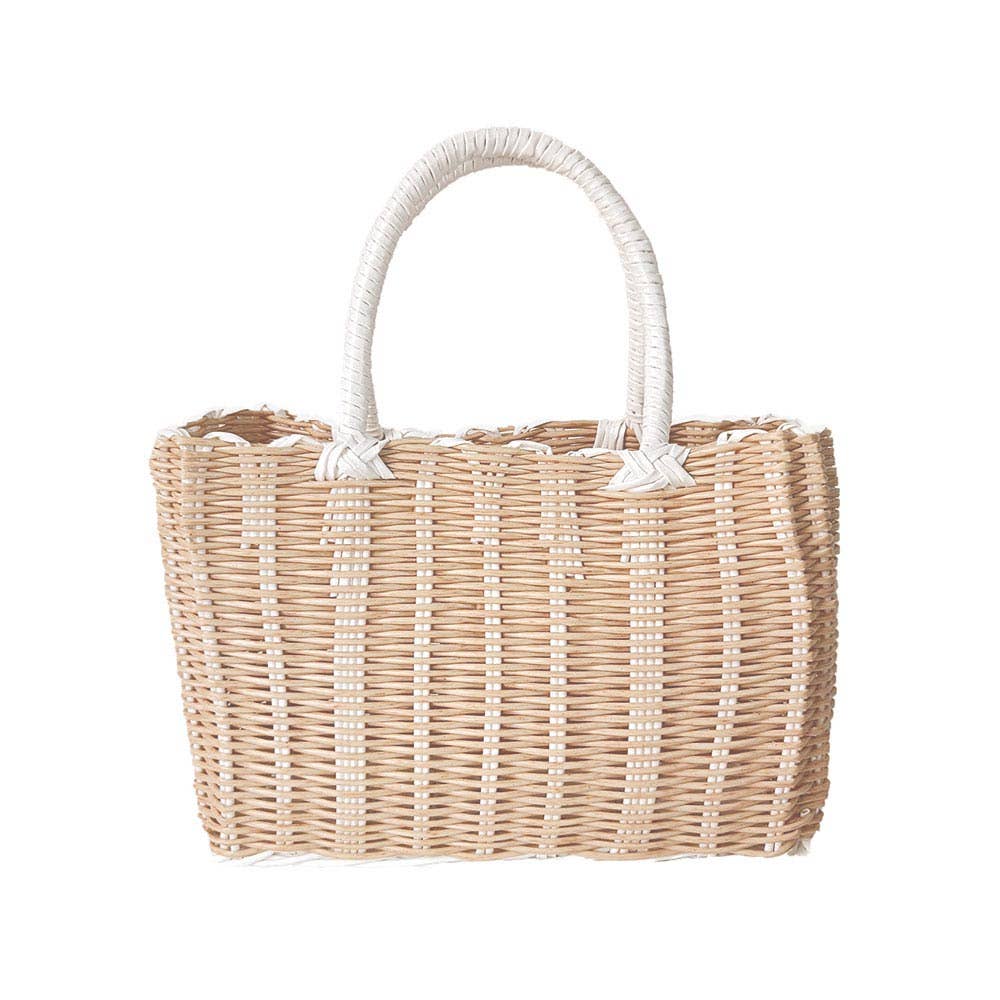 Basket Weave Tote Bag / Shoulder Bag