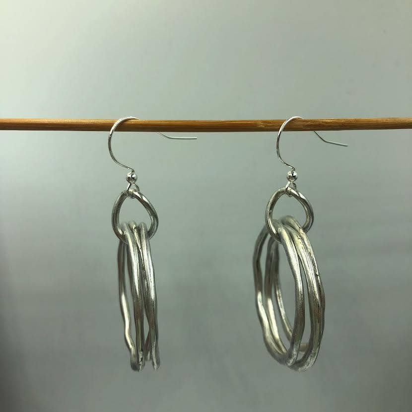 Free Form triple Hoop Earrings