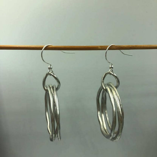 Free Form triple Hoop Earrings