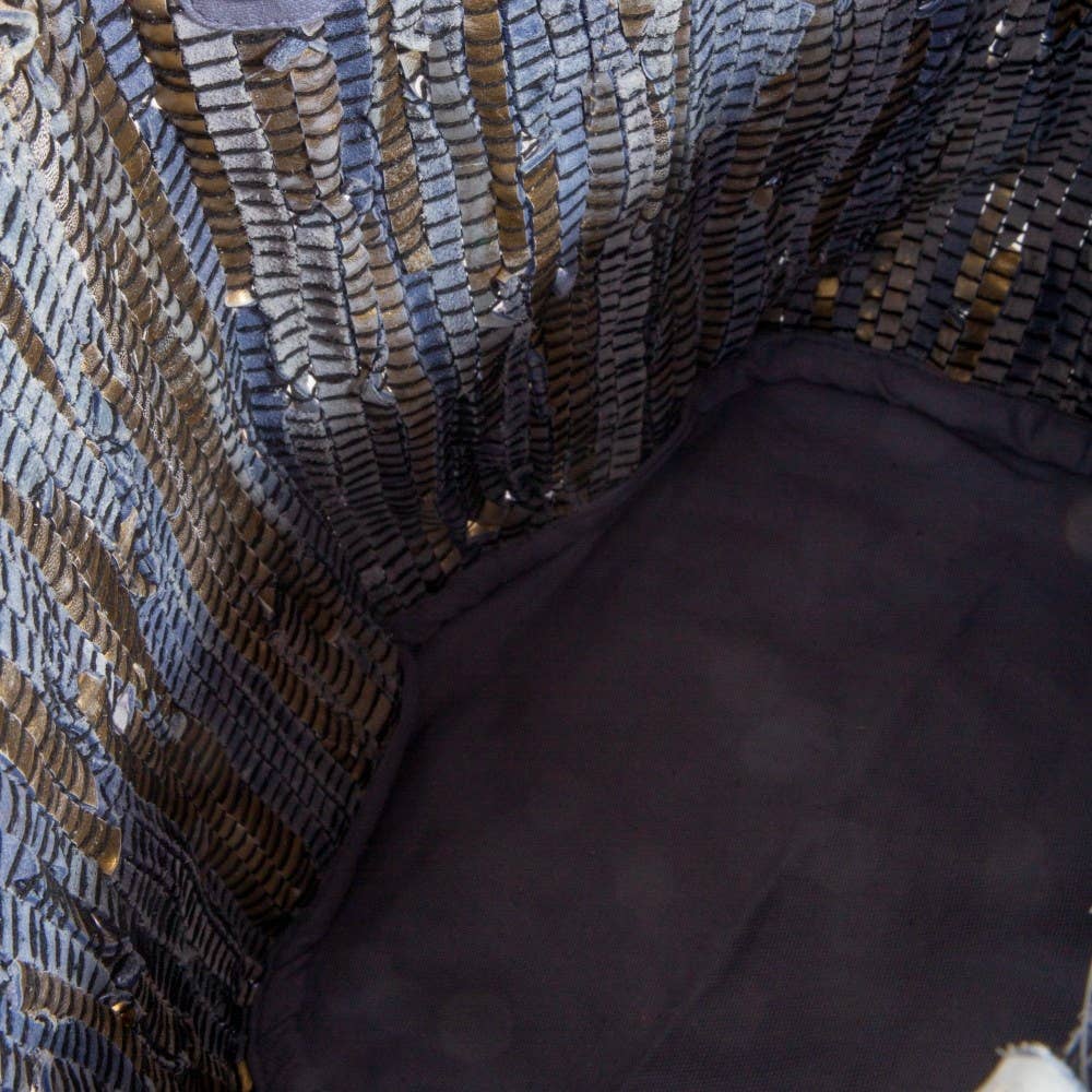 Vibrant Stripes Woven Tote Bag