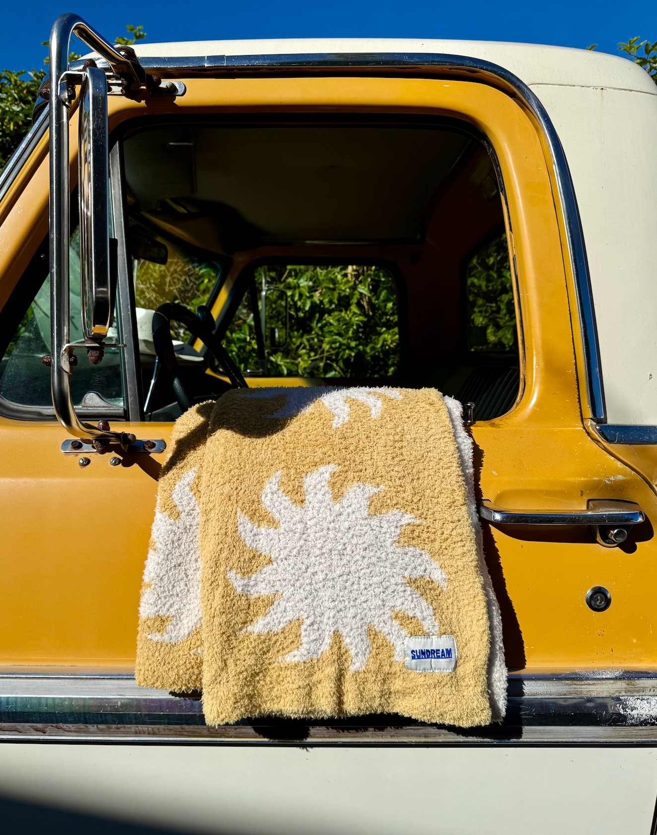 Sun Plush Throw - Marigold Yellow