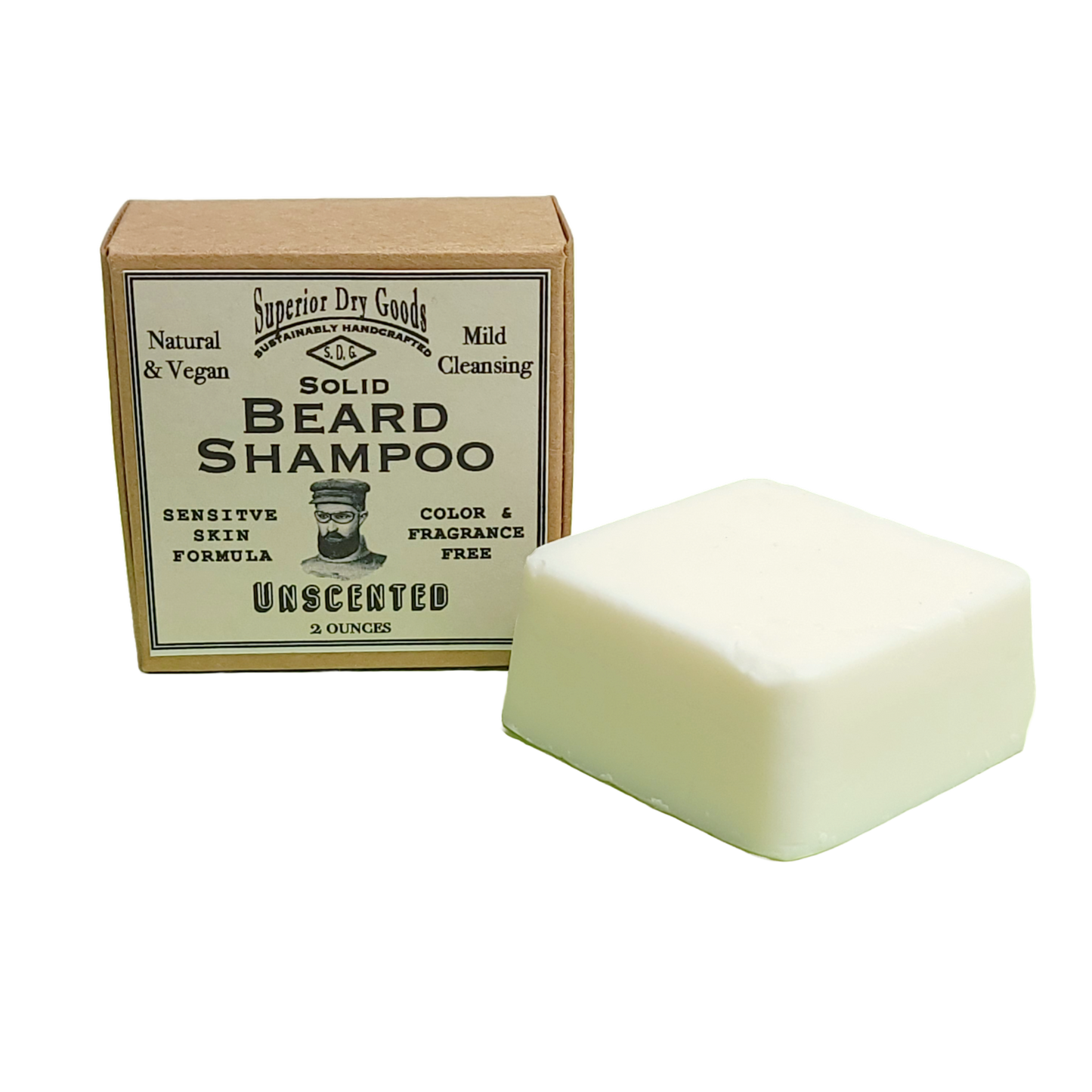  Solid Beard Shampoo | Natural | Unscented