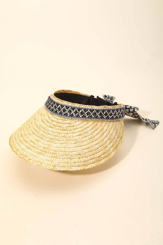 Diamond Band Visor Sun Hat