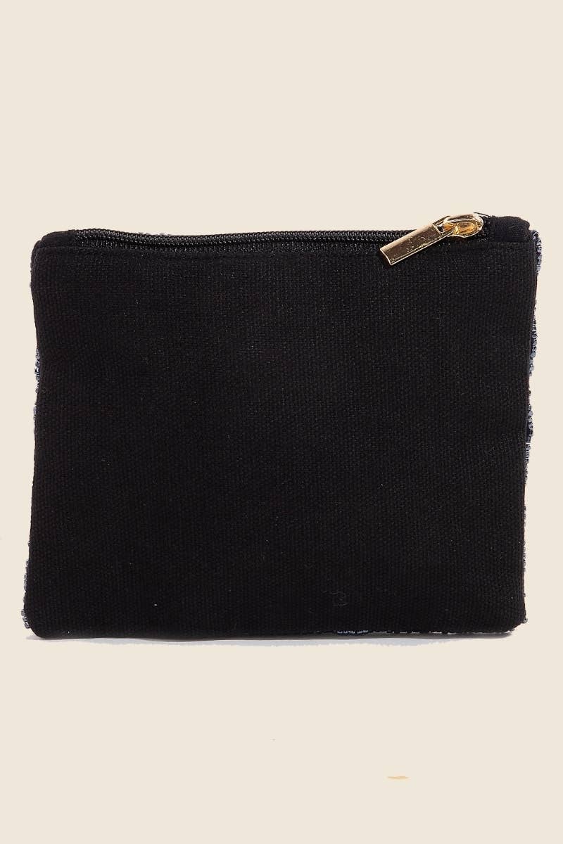 PickleBall Seed Beaded Coin Purse