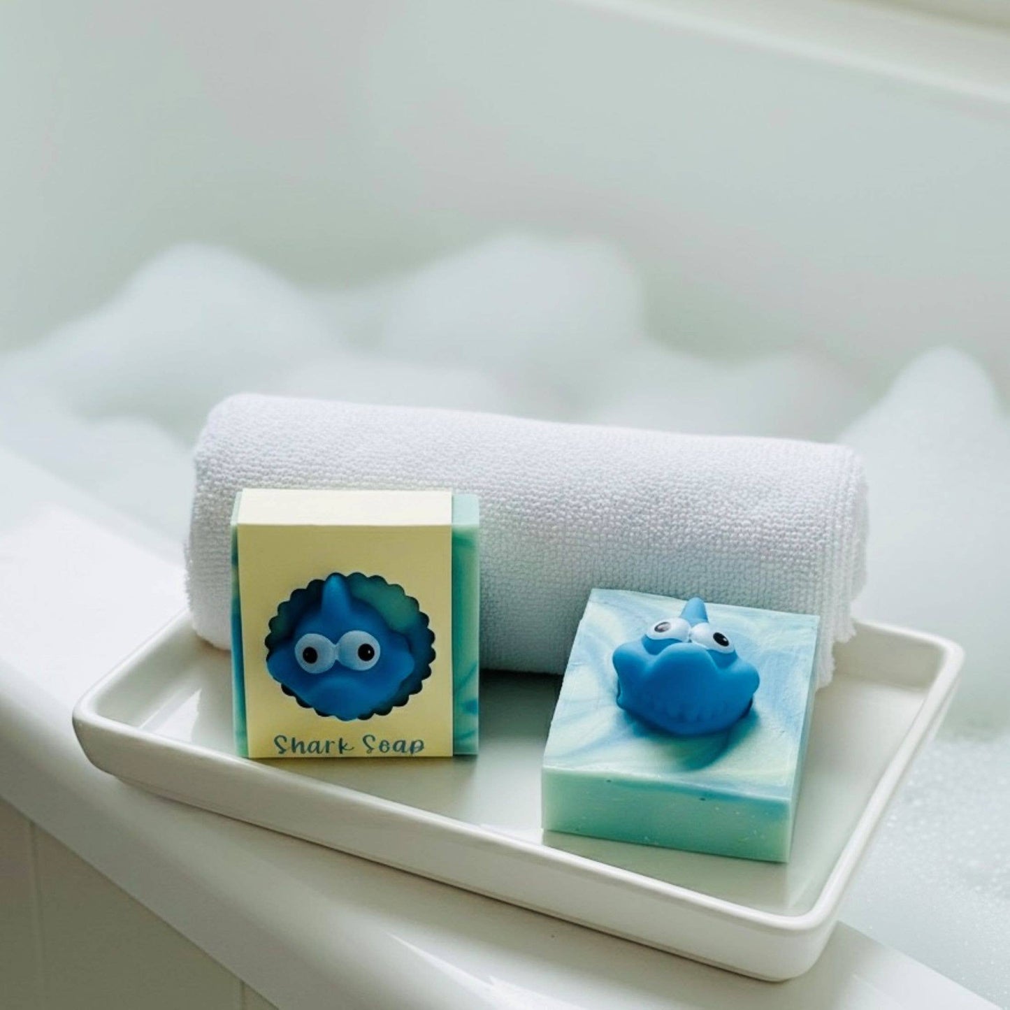 Shark Handmade Soap Bar for Kids VEGAN COLD PROCESS