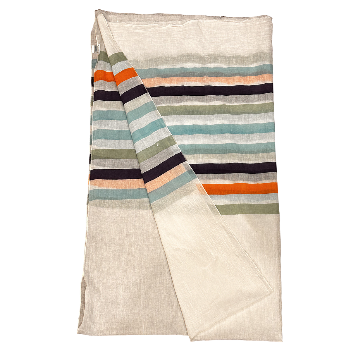 Brilliant Stripes Lightweight Pure Cotton Scarf