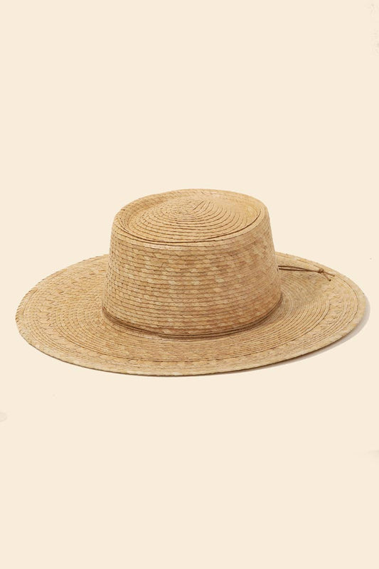 Palm Leaf Pork Pie Hat