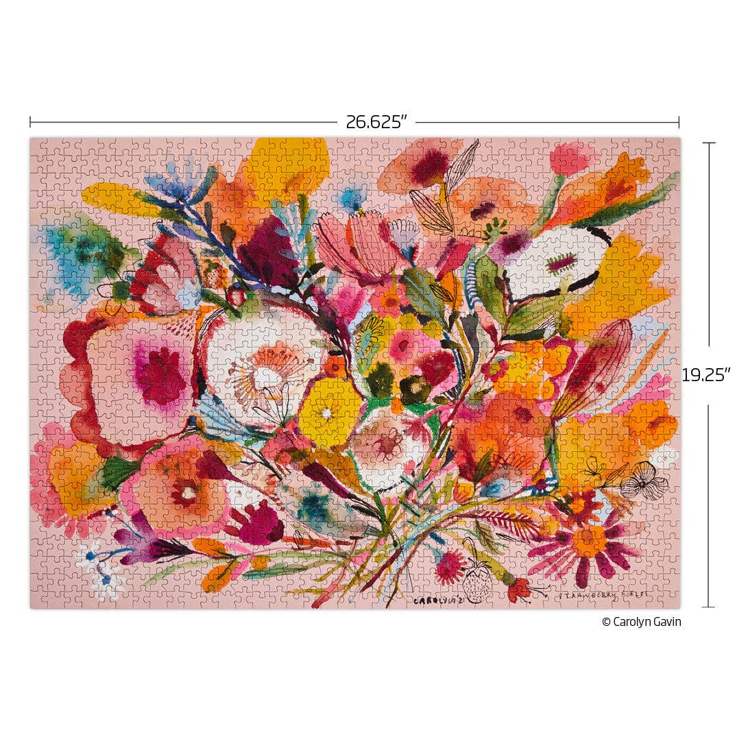 Strawberry Fields 1000 Piece Puzzle, Mother's Day Gift