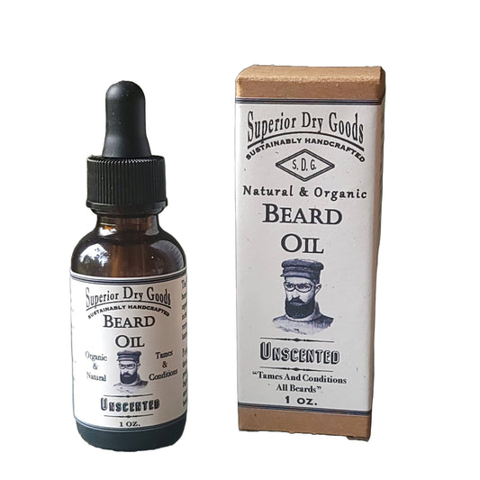 All Natural Unscented Beard Oil | Luxury | Essential Oils