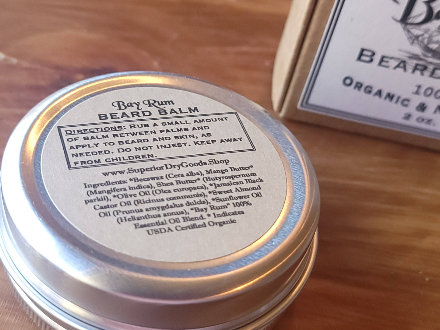 Organic Bay Rum Beard Balm | All Natural
