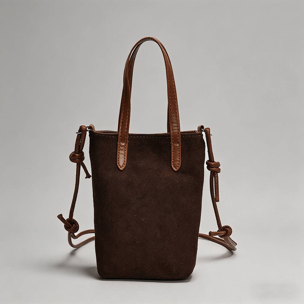 Vintage Suede Mini Purse | Crossbody Bag