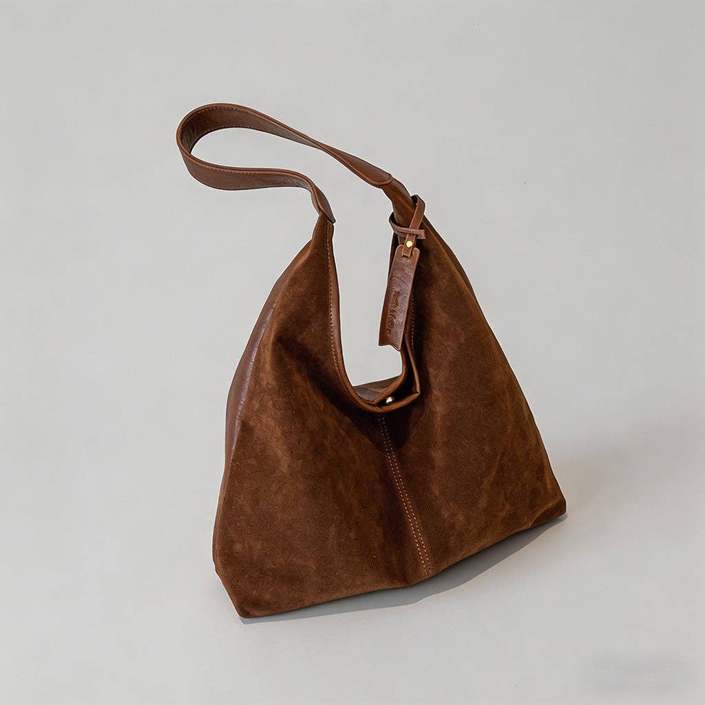 Vintage Suede Hobo Purse | Shoulder Bag