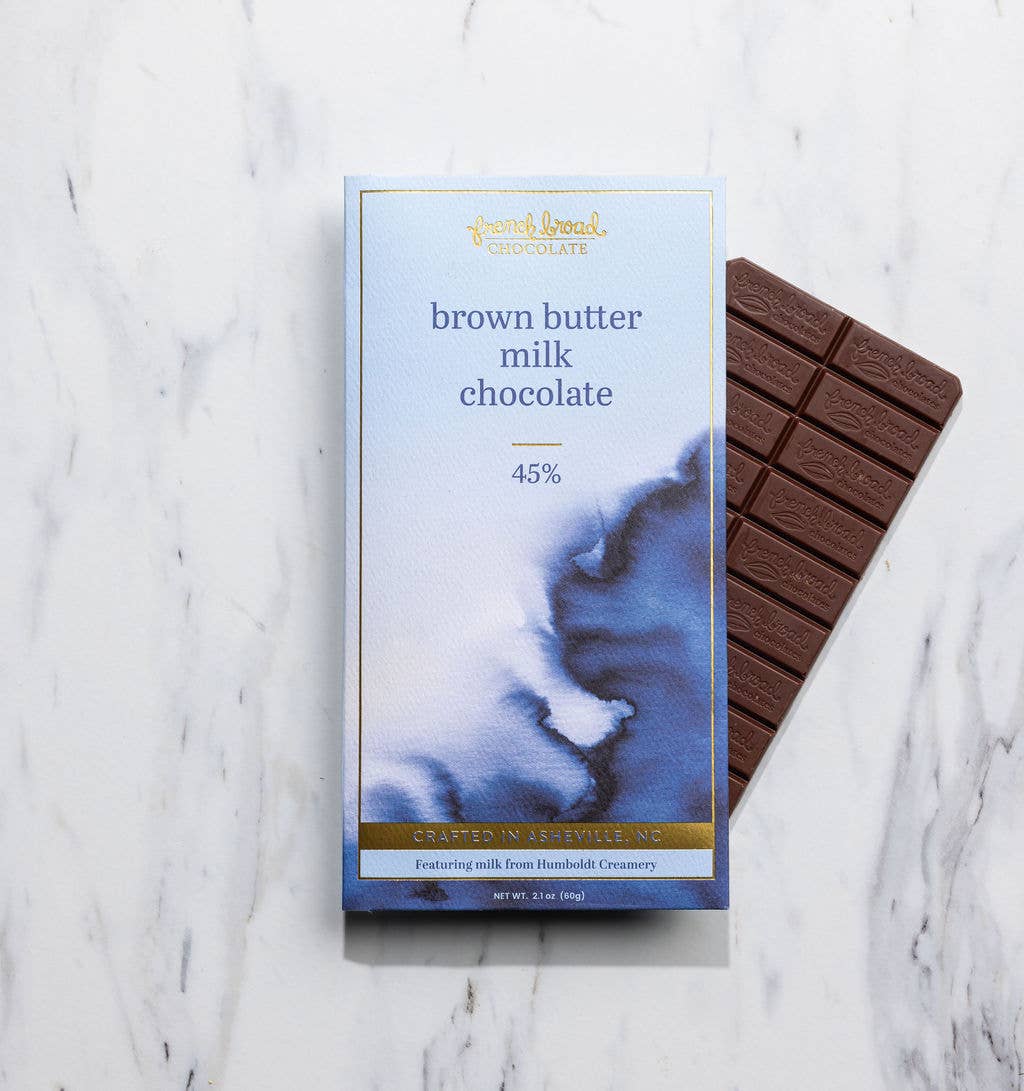 Brown Butter Milk Chocolate Bar 45% - 60g
