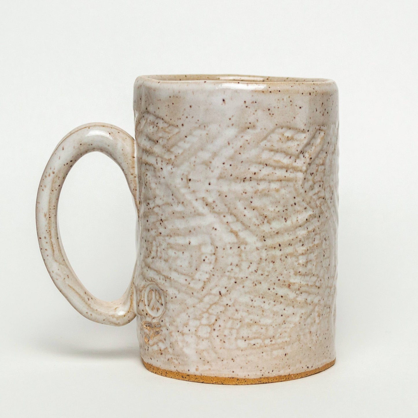Octopus Pattern Handmade, in Ohio, Ceramic White 14oz Mug