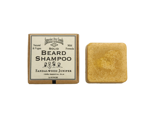  Solid Beard Shampoo | Natural | Sandalwood Juniper Scent 
