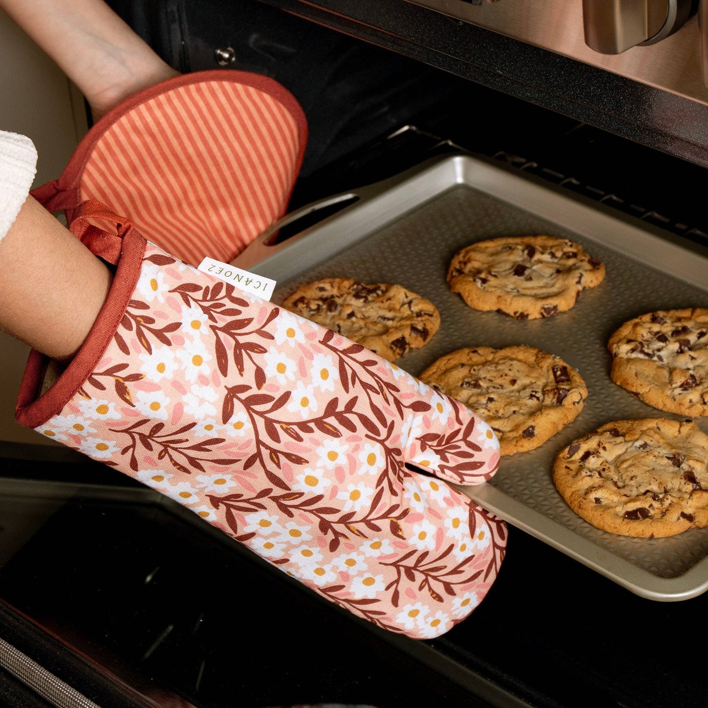 Pink Daisy Pot Holder Set